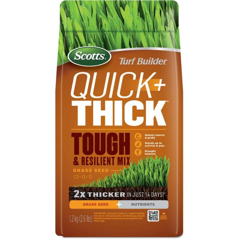 Turf Builder Quick + Thick Tough & Resilient Grass Seed Mix - 1.2 kg