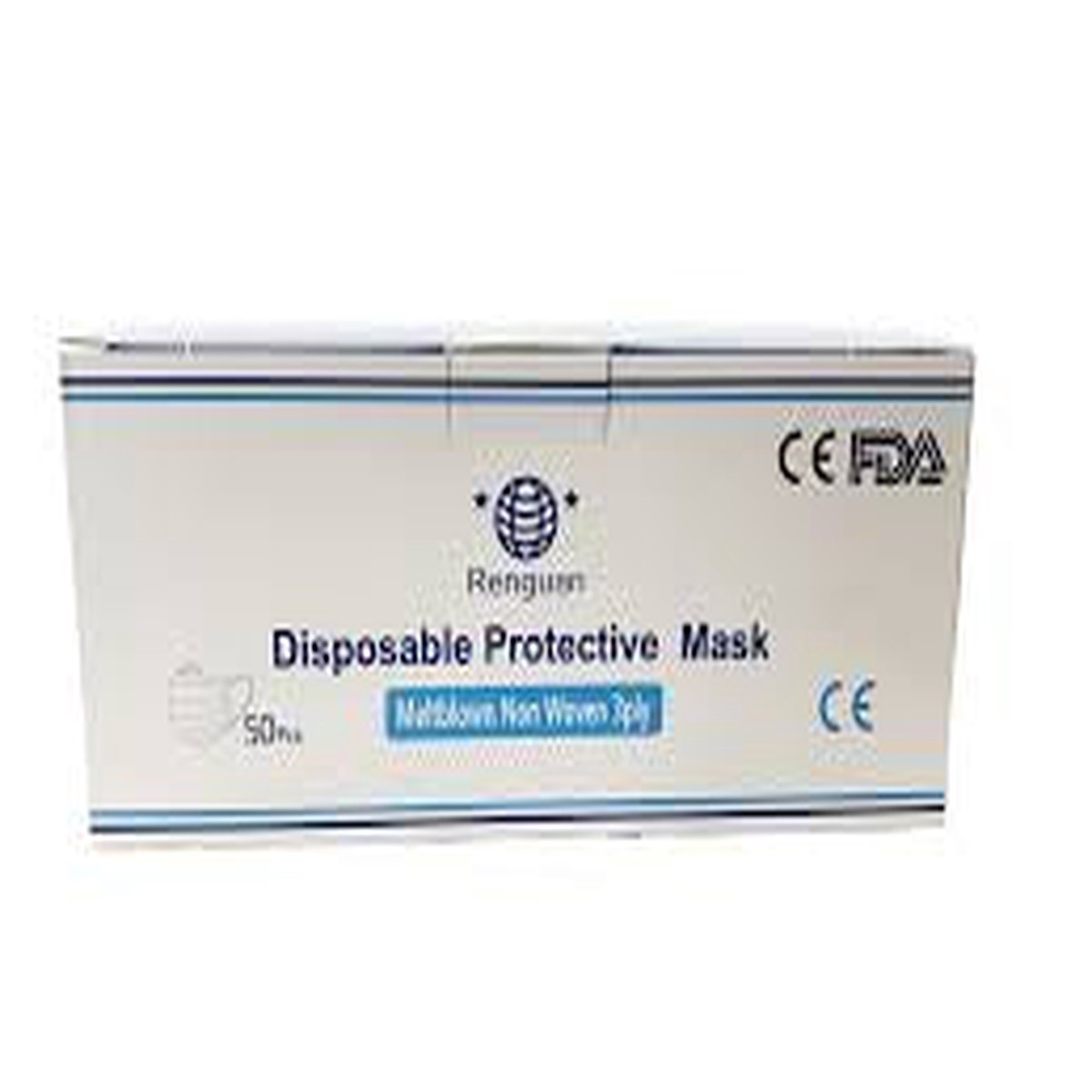 Disposable Protective Face Mask 50 Qty