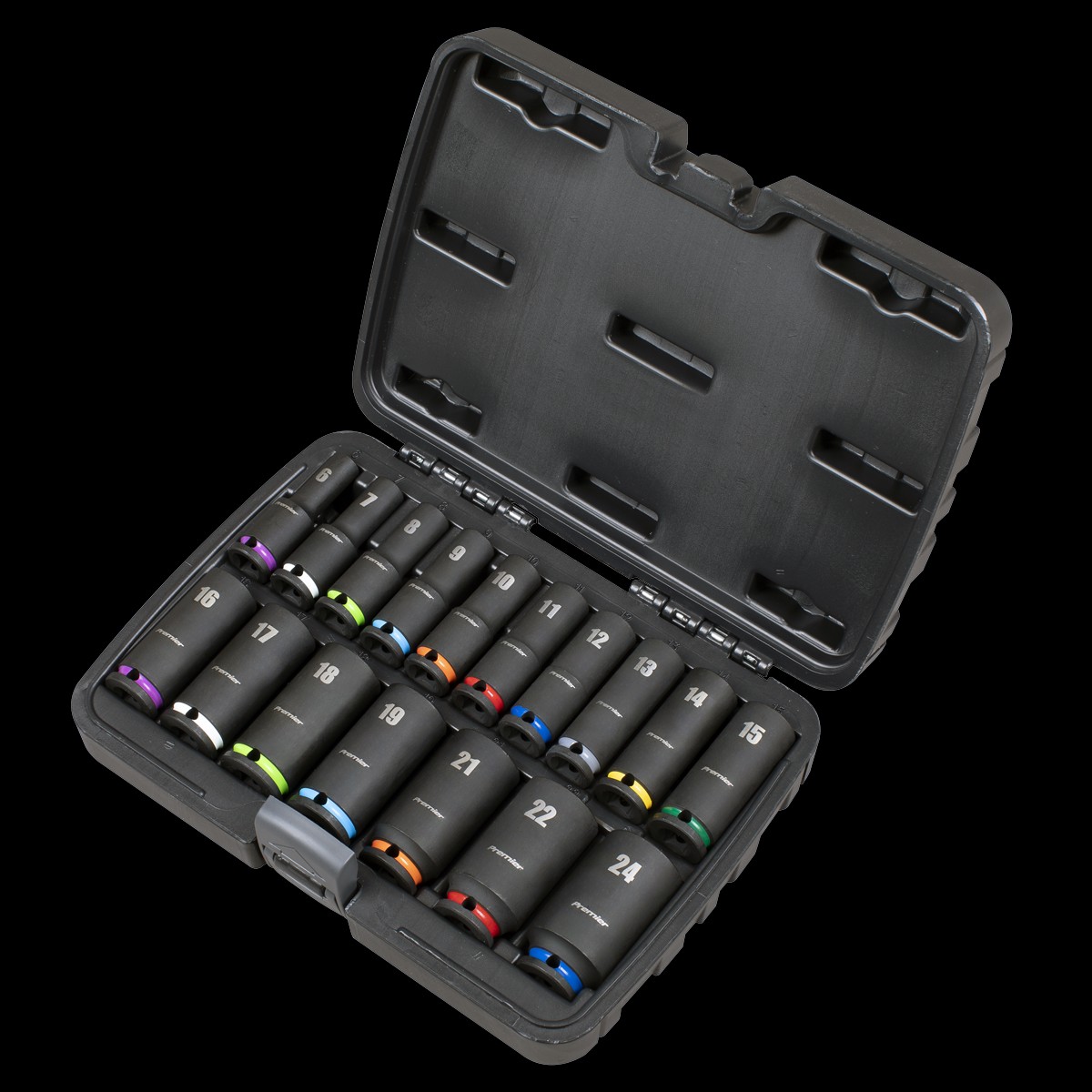 Sealey AK68219 Deep Impact Socket Set 3/8Sq Drive 17pc