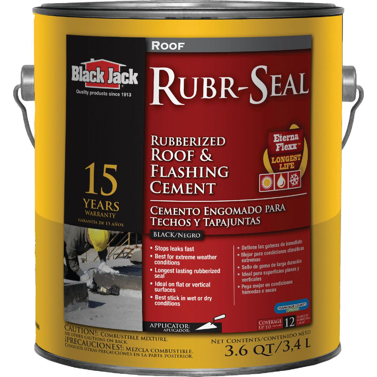 Black Jack Rubr-Seal 1 Gal 15 Year Roof and Flashing Cement