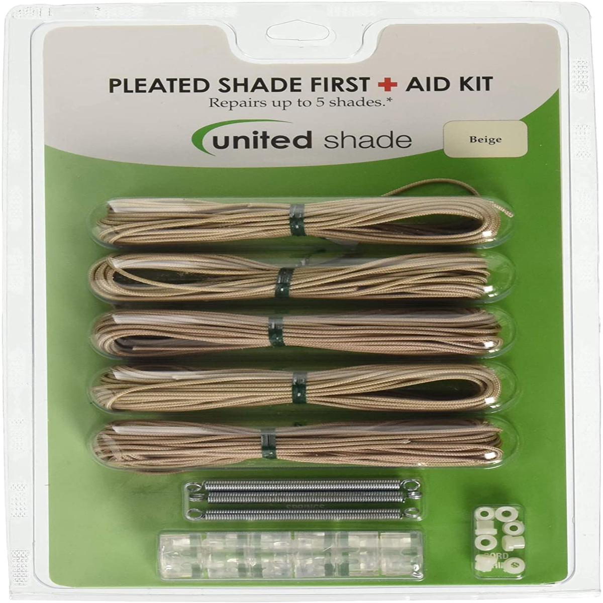 United Shade Pleated Shade First Aid Repair Kit, Beige