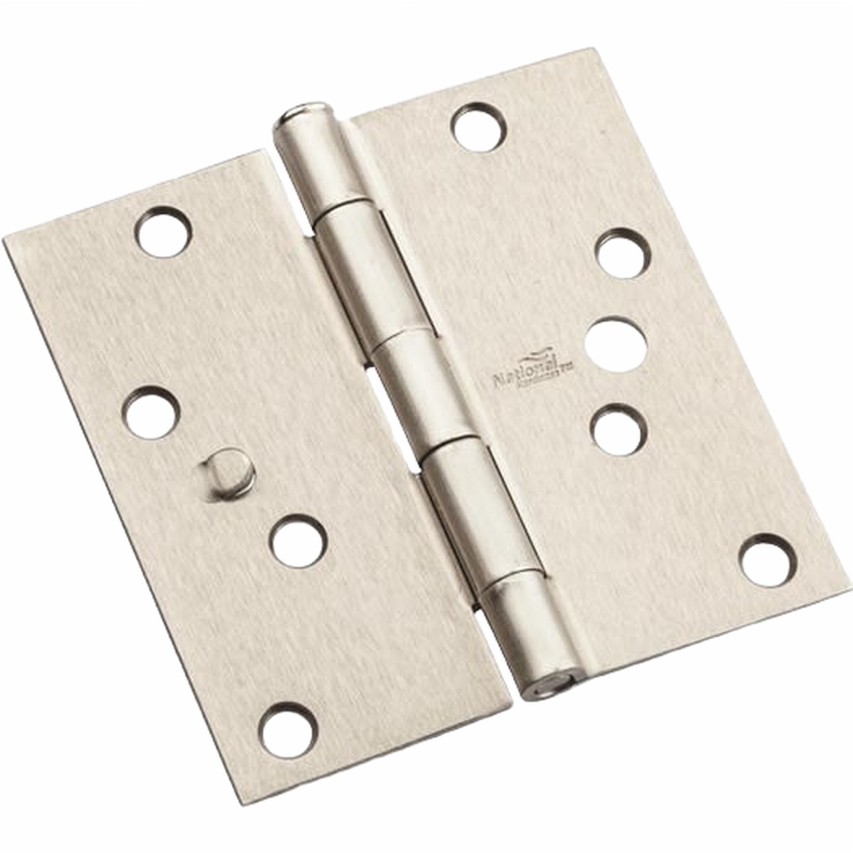 National Hardware 4 Satin Nickel Square Door Hinge (3-Pack)