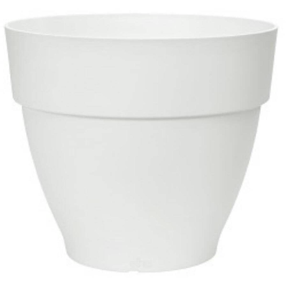 128221 Capri Campana Round Planter 8211 White
