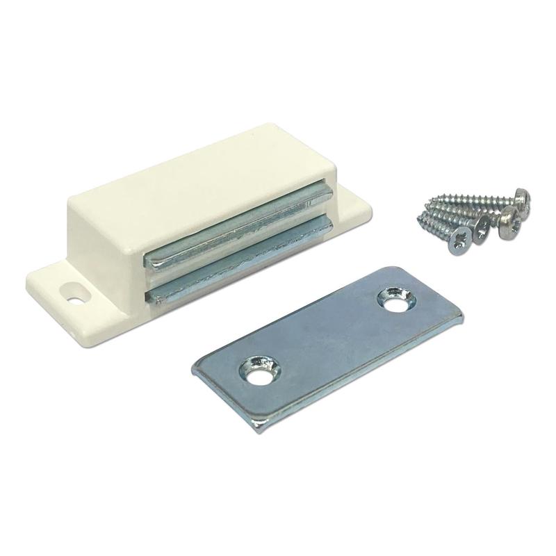 Handee Magnetic Cupboard Catch Heavy Duty White