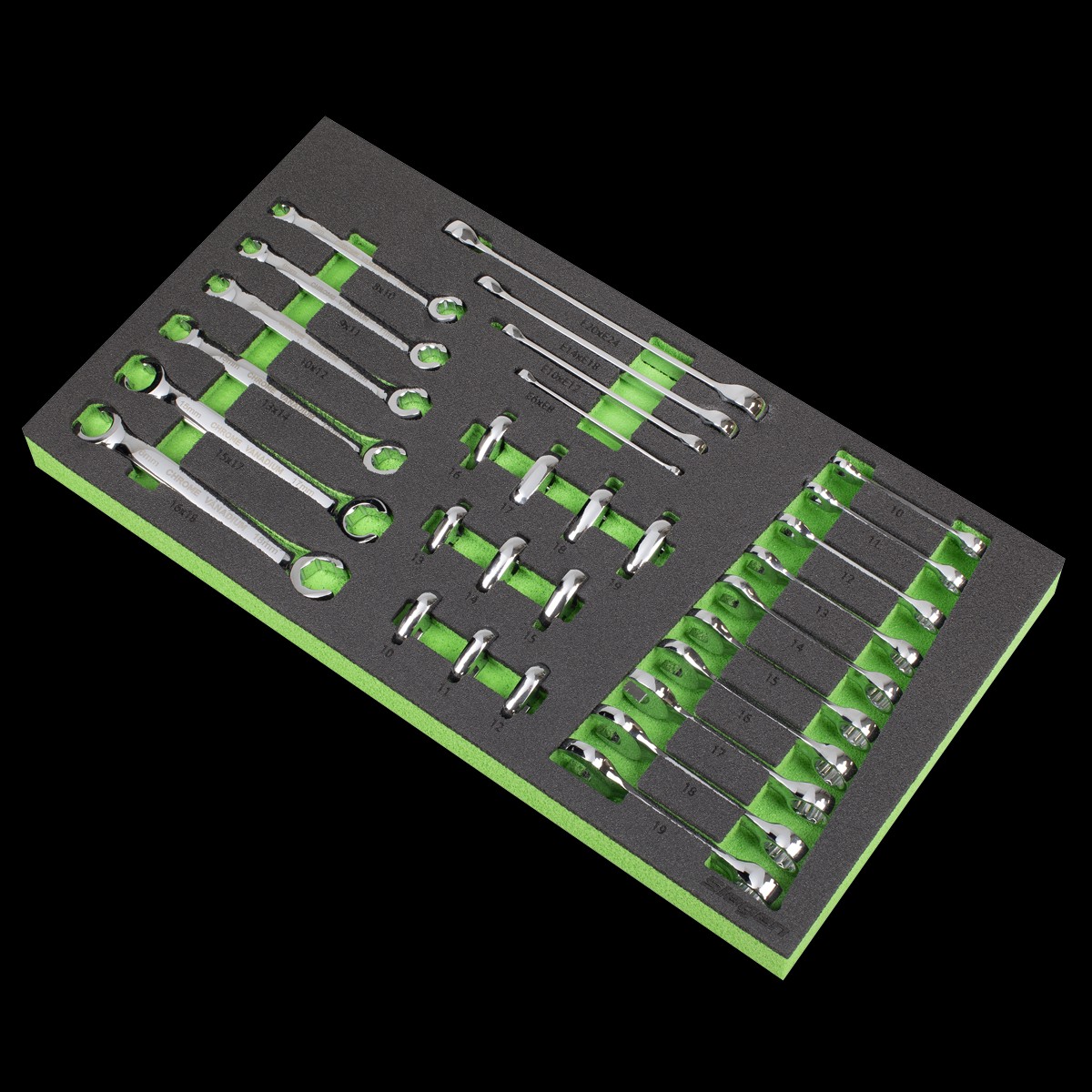 Sealey S01274 Siegen Specialised Spanner Set with Tool Tray 30pc