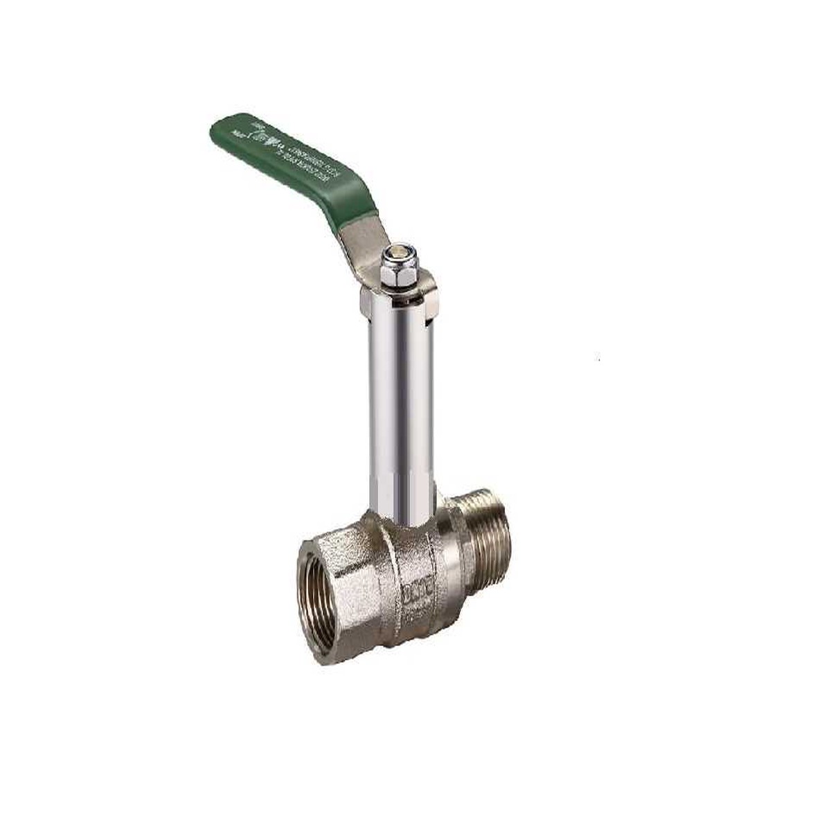 2" BSP Brass Ball Valve Lever Handle Male x Female Extended Spindle Watermarked - Lead Free