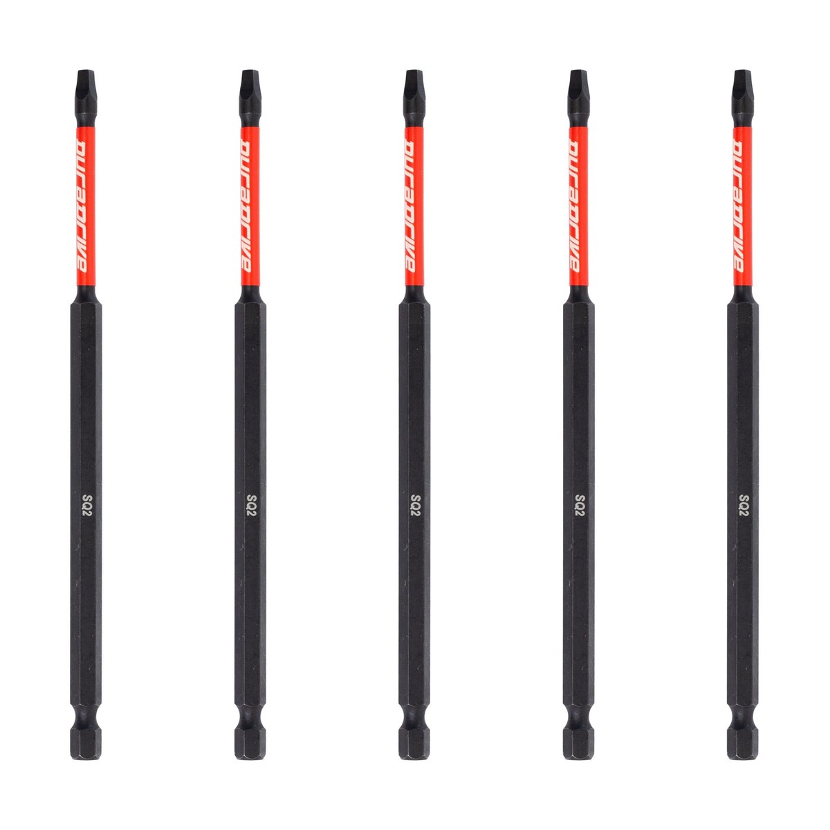 DuraDrive 2.0 SQ2 x 6" Impact Driver Bit (5-Pack)