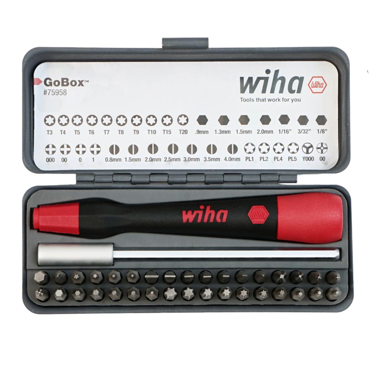 WIHA WIH-75958 - 36pc GoBox Precision Micro Bit Set
