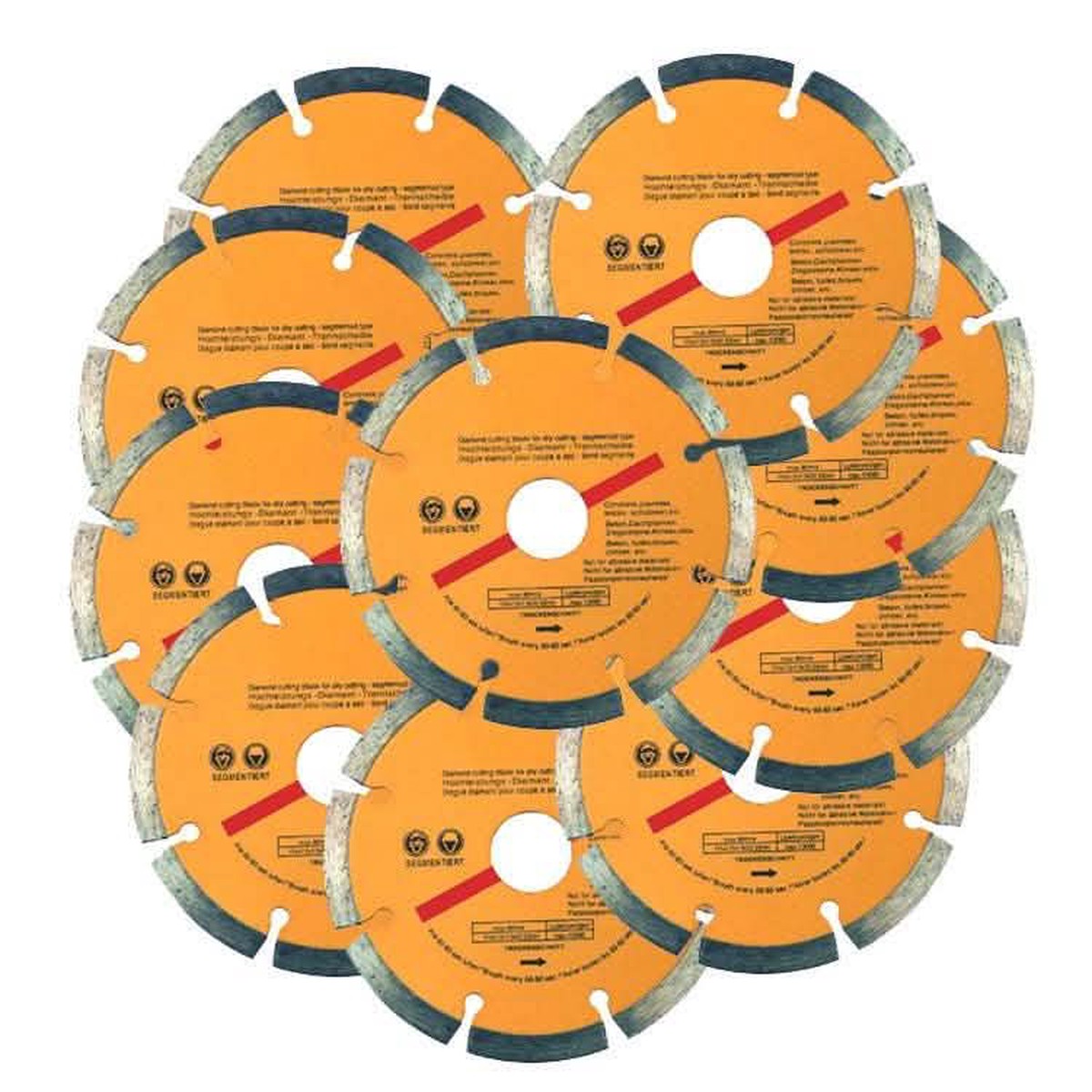 10 x 115mm 4.5" ANGLE GRINDER DIAMOND CUTTING DISC BLADE CONCRETE STONE BRICK