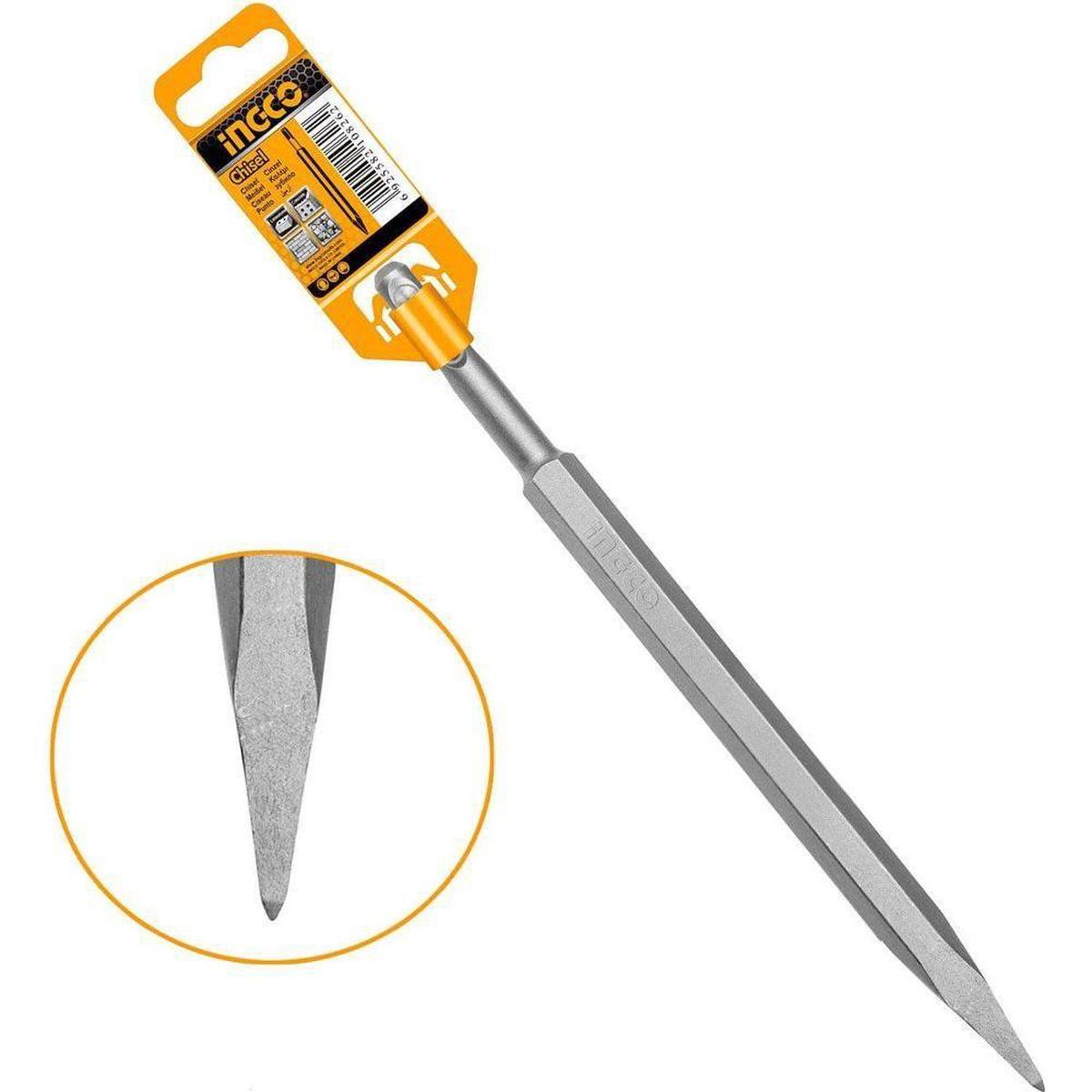 Ingco SDS Plus / Max / Hex Chisel - SDS+ Pointed Chisel 14 x 250mm