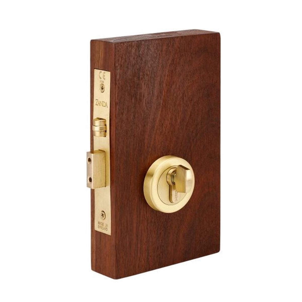 Round Roller Lock Kits By Zanda - Satin Brass - Key/Turn | Satin Brass
