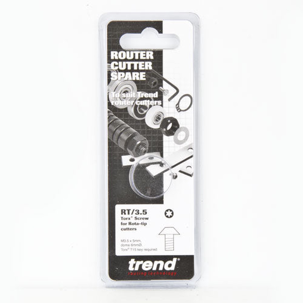 Trend Tools RT/3.5 Torx Screw M3.5 X 5Mm 0.6Mm 6Mm Head