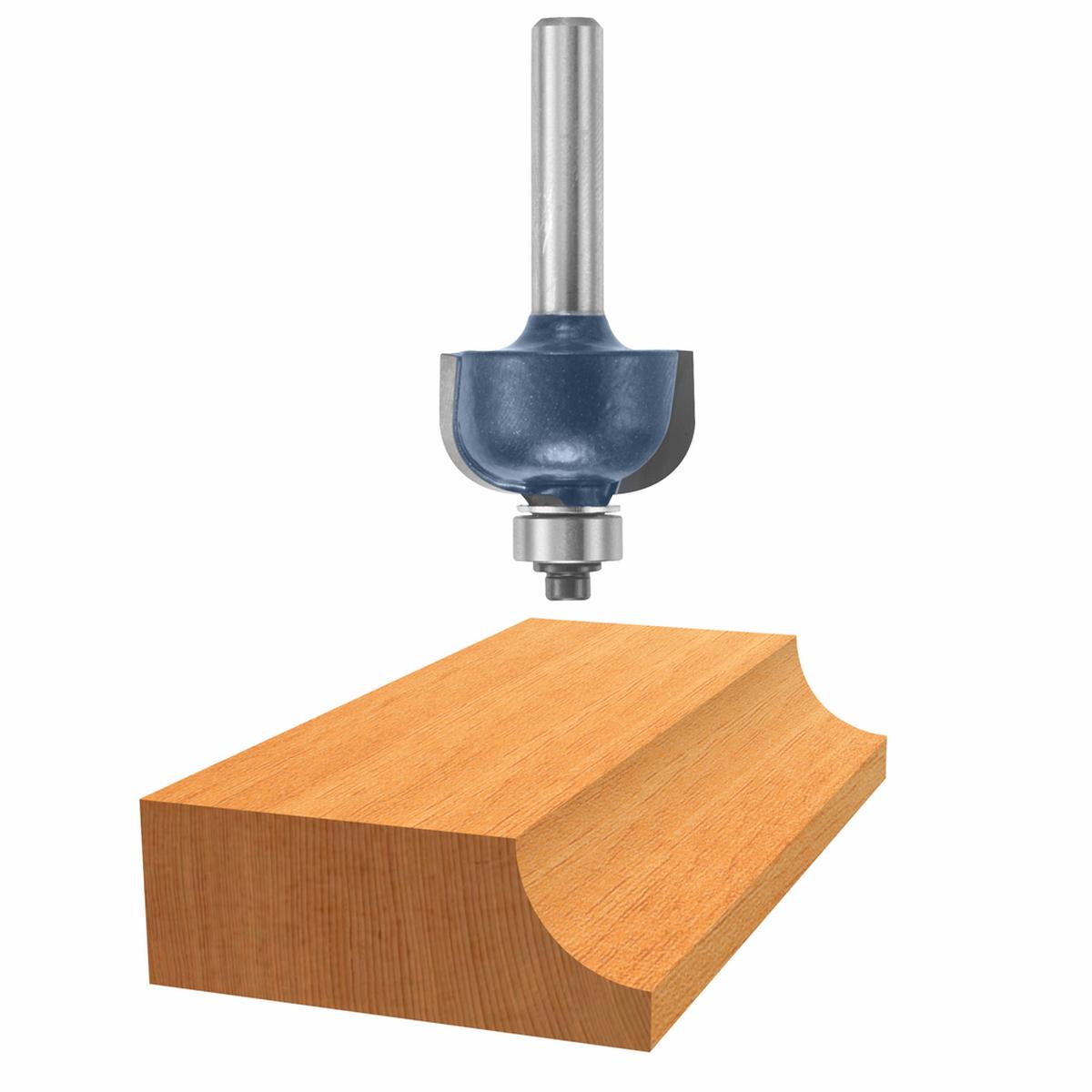 Bosch 85205M Cove Bit 1/4 Rad., 1/4 Shk. W/B.B., C.T. (Super)