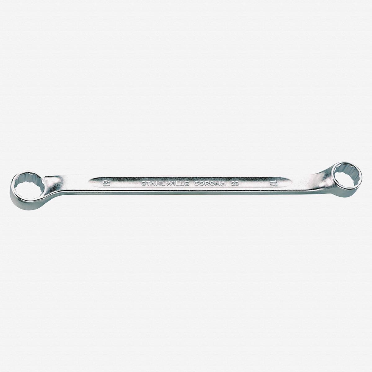 Stahlwille CORONA 23 Shallow Offset Double Box End Wrench, 21 x 23 mm