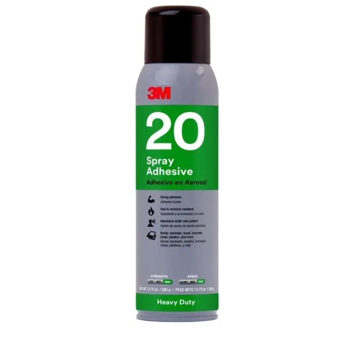 3M 3M20 - Heavy Duty 20 Spray Adhesive, clear, 13.8 oz.