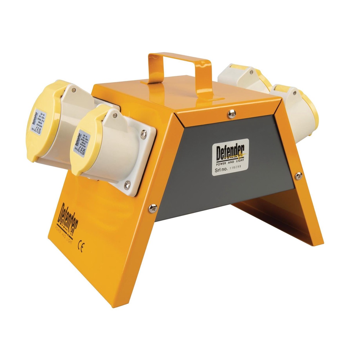Defender E13108 110V Splitter Box, 2 x 16A / 2 x 32A