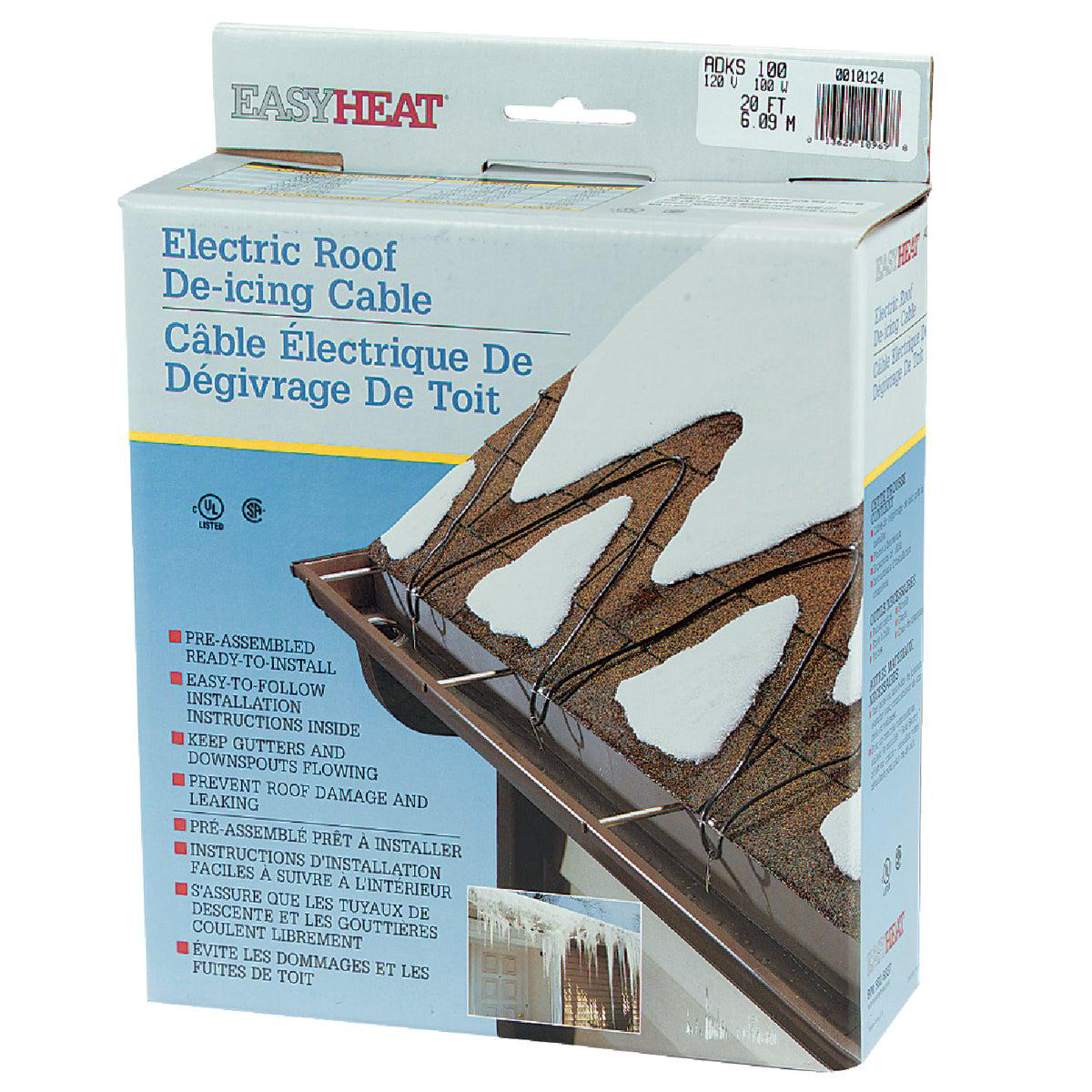 Easy Heat 20 Ft 120V 5W De-Icing Roof Cable