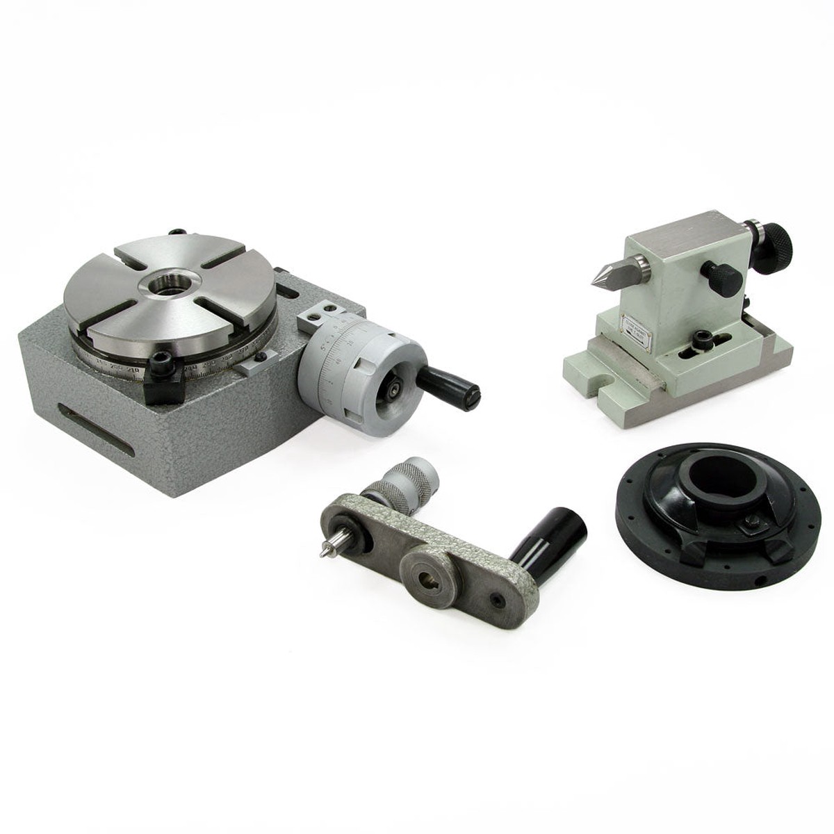 Professional Rotary Table, 4" with Tailstock & Dividing Plate