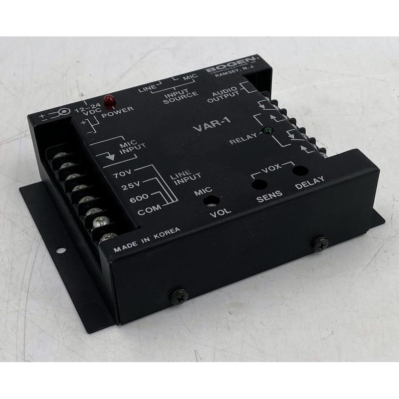Bogen VAR-1, Voice-Activated Relay, Adjustable, Microphone/Line Inputs