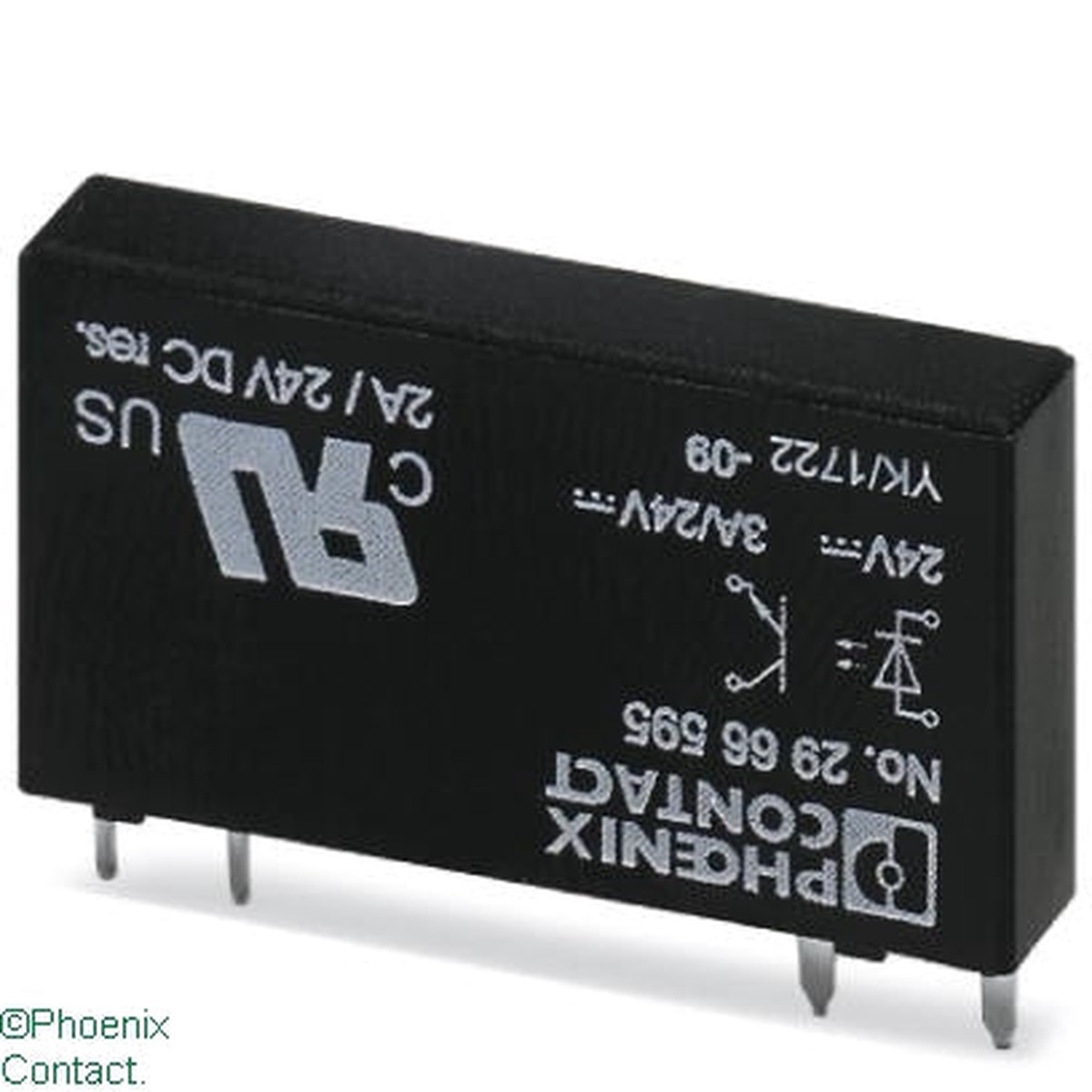 OPT-24DC/24DC/2 Optocoupler SSR Plug In 24VDC 2A