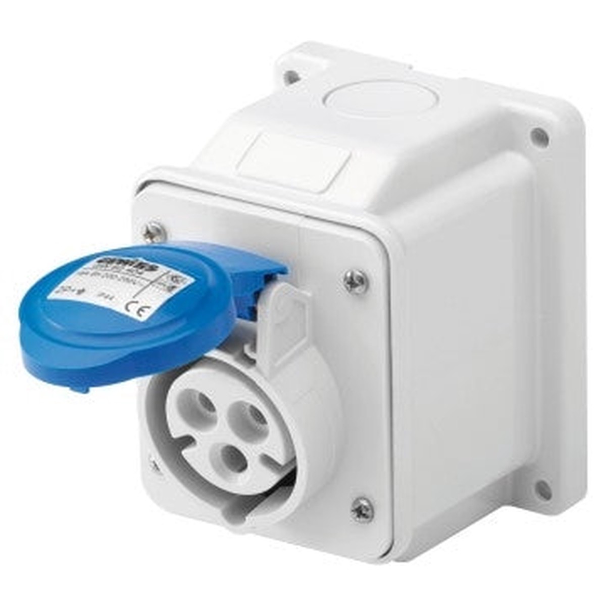 Socket Outlet 230V 32A 2P+E IP44 Surface