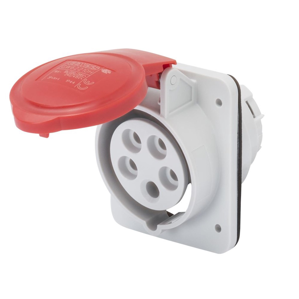 Socket Outlet 415V 16A 4P+E IP44/54 HP S/P Flush