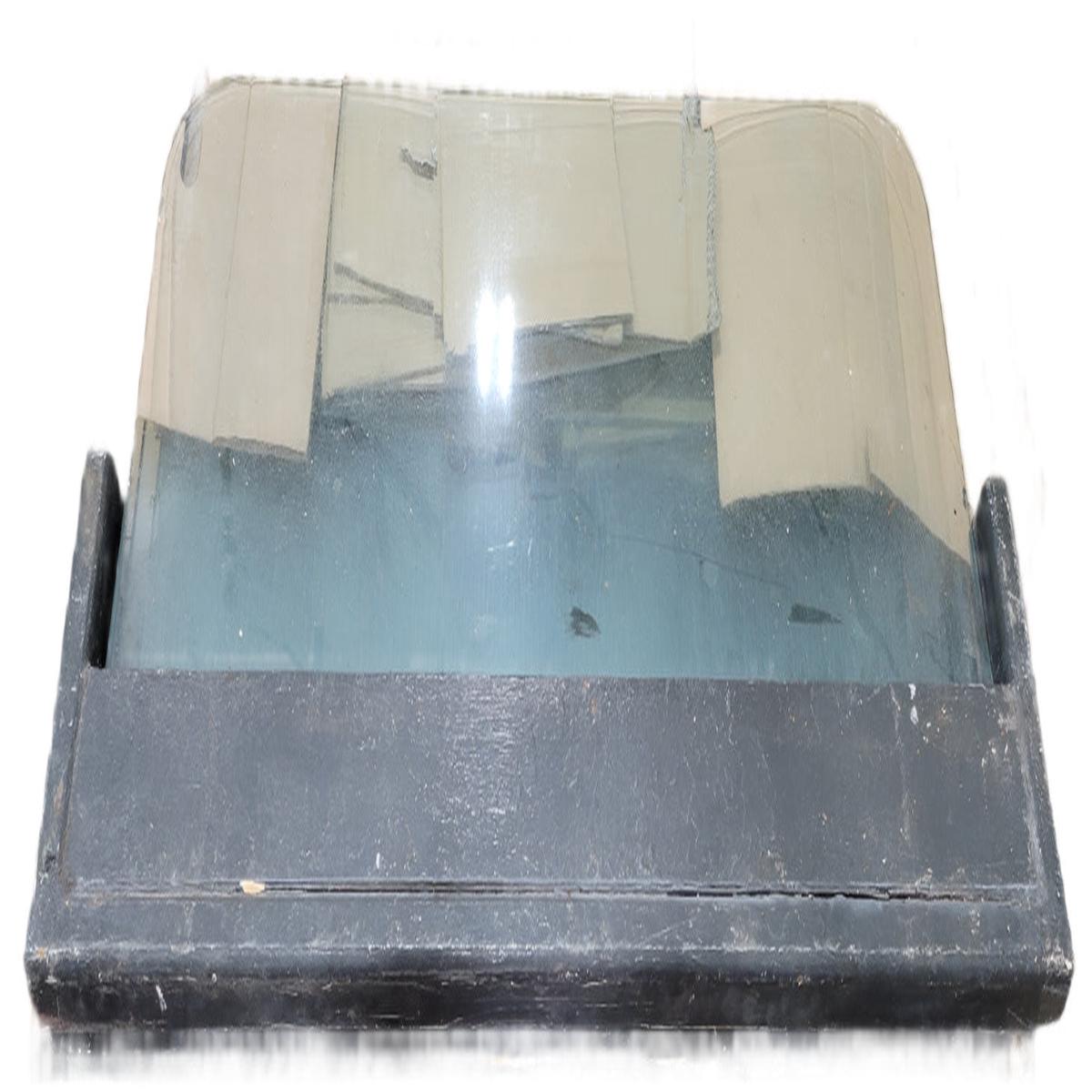 Oversized Industrial Steel and Glass Transom Window Salvaged from Jacobs Pavilion, Cleveland