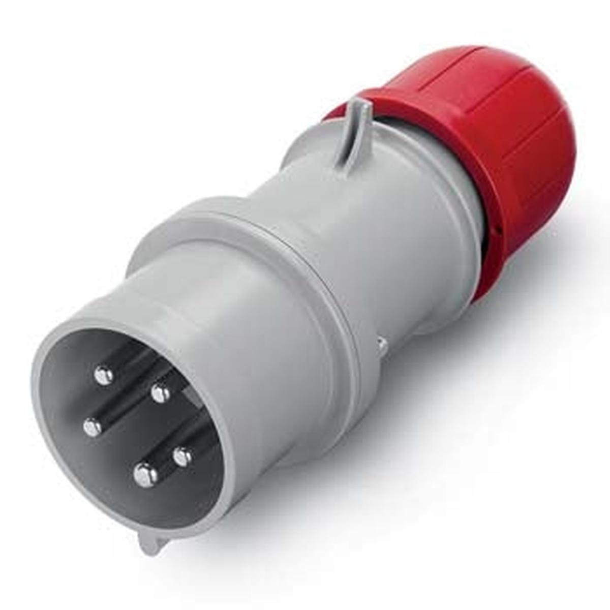 Plug 32A 3PNE 5Pin 415V Red IP44