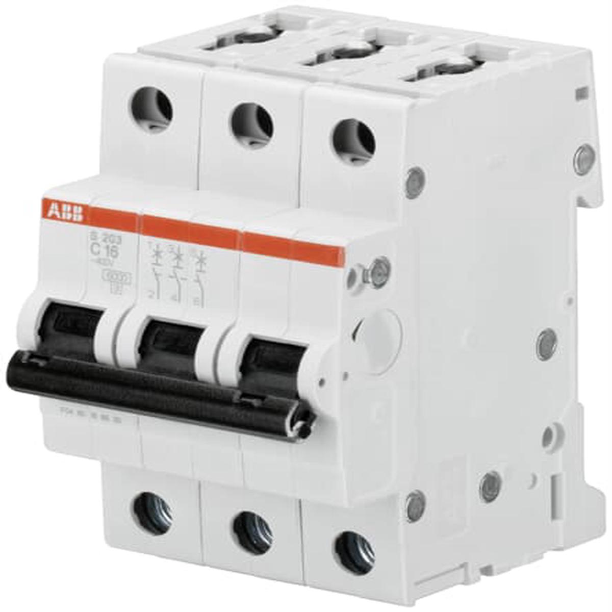 S203 MCB 3Pole 32A 6kA C-Curve