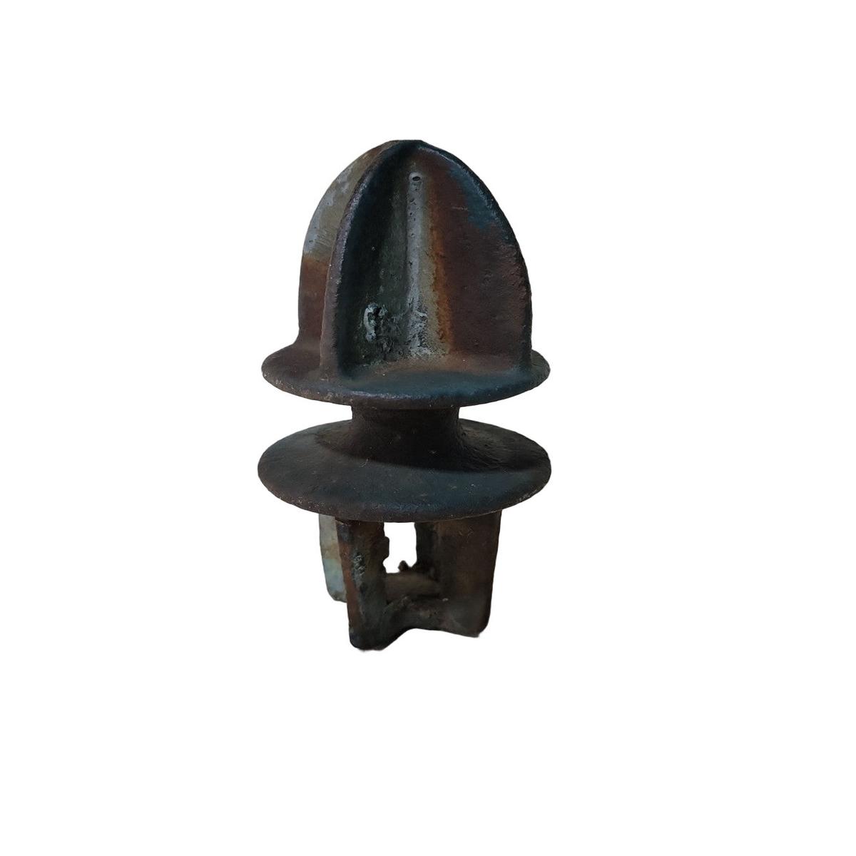 Antique Bronze Finial or Decorative Post Cap Industrial Maritime Salvage