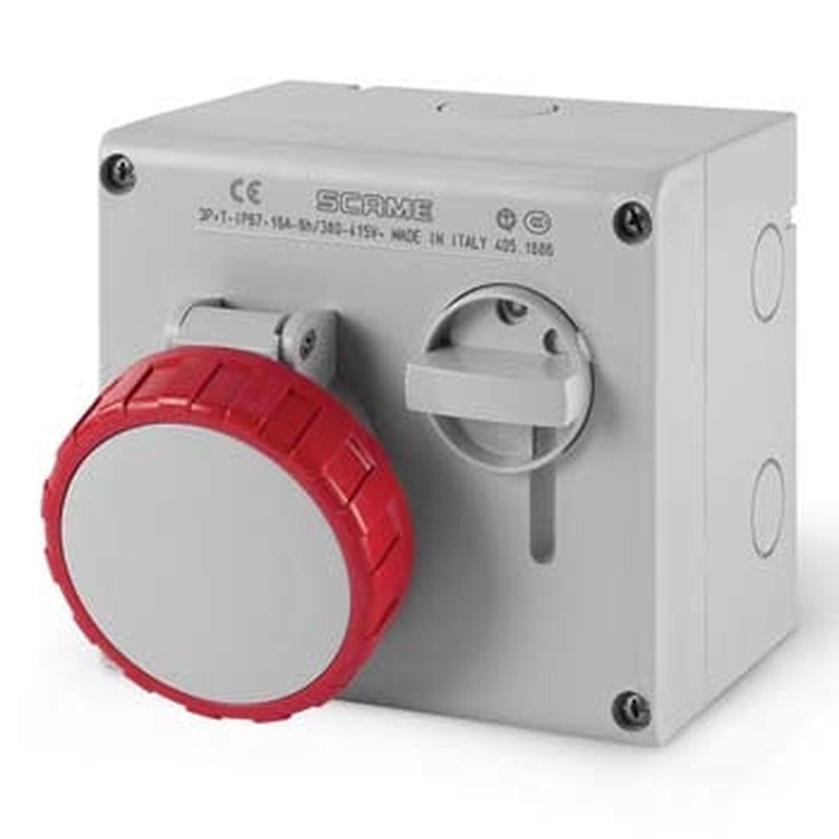Omnia Sw Socket 32A 3PNE 5Pin 415V Red IP66